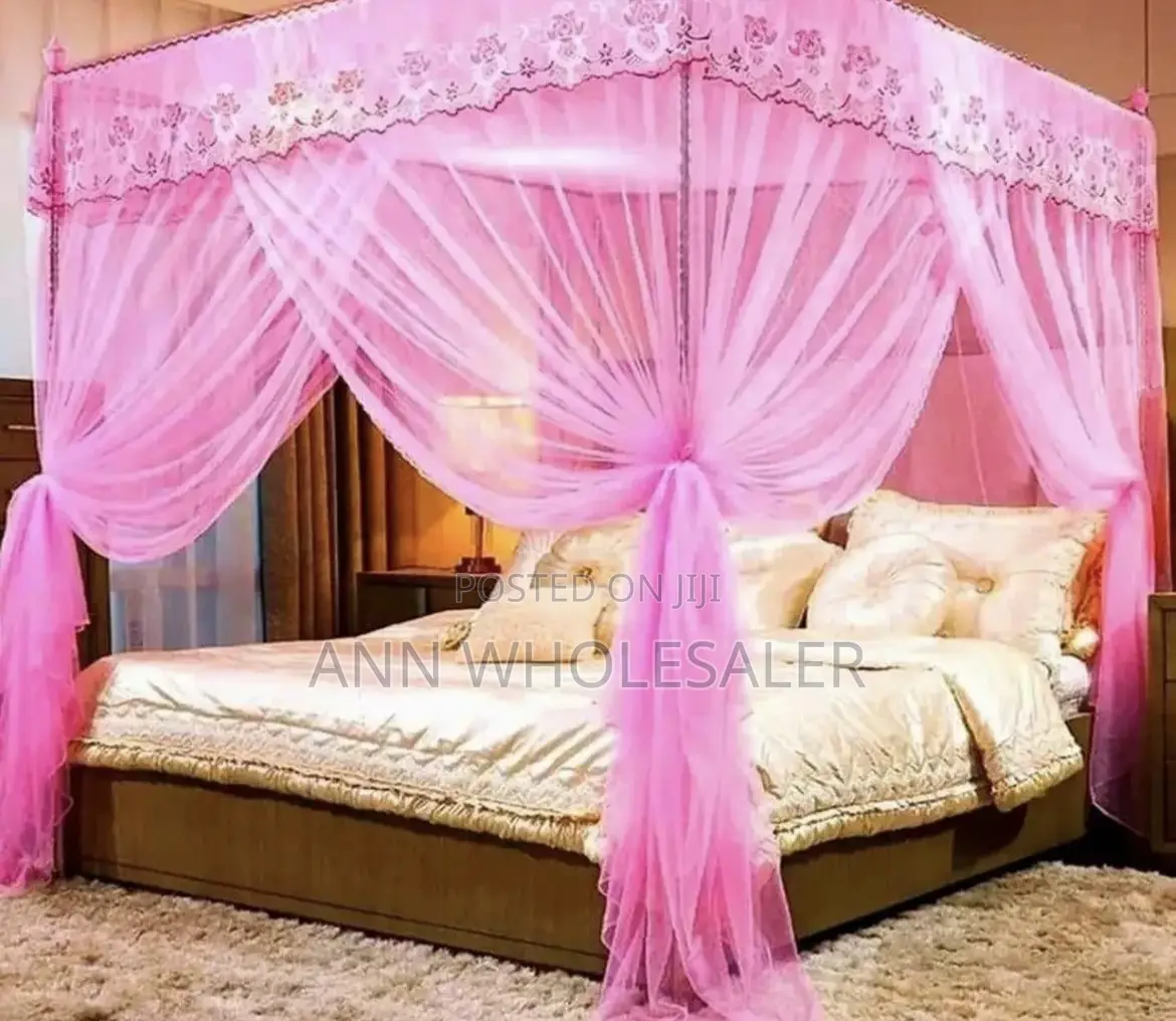 4 Stand Net Rail Mosquito Net Sizes 4×6,5×6 $6×6