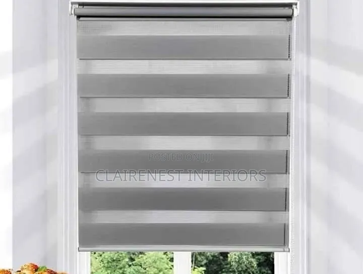 Quality You Can See, Pink and Light Grey Horizontal Office Windowblind