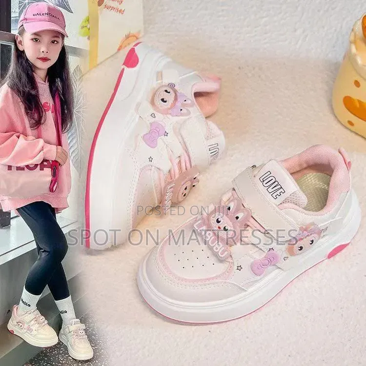 Cutesy Girls' Sneakers. Size 26-37. Delivery Services Available.