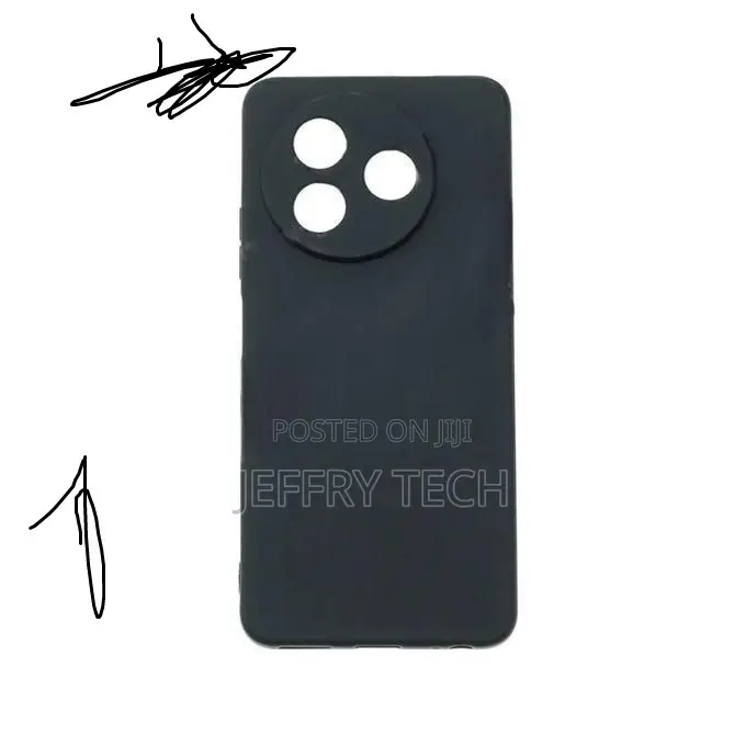 Silicone Back Cover for ITEL S24-Black