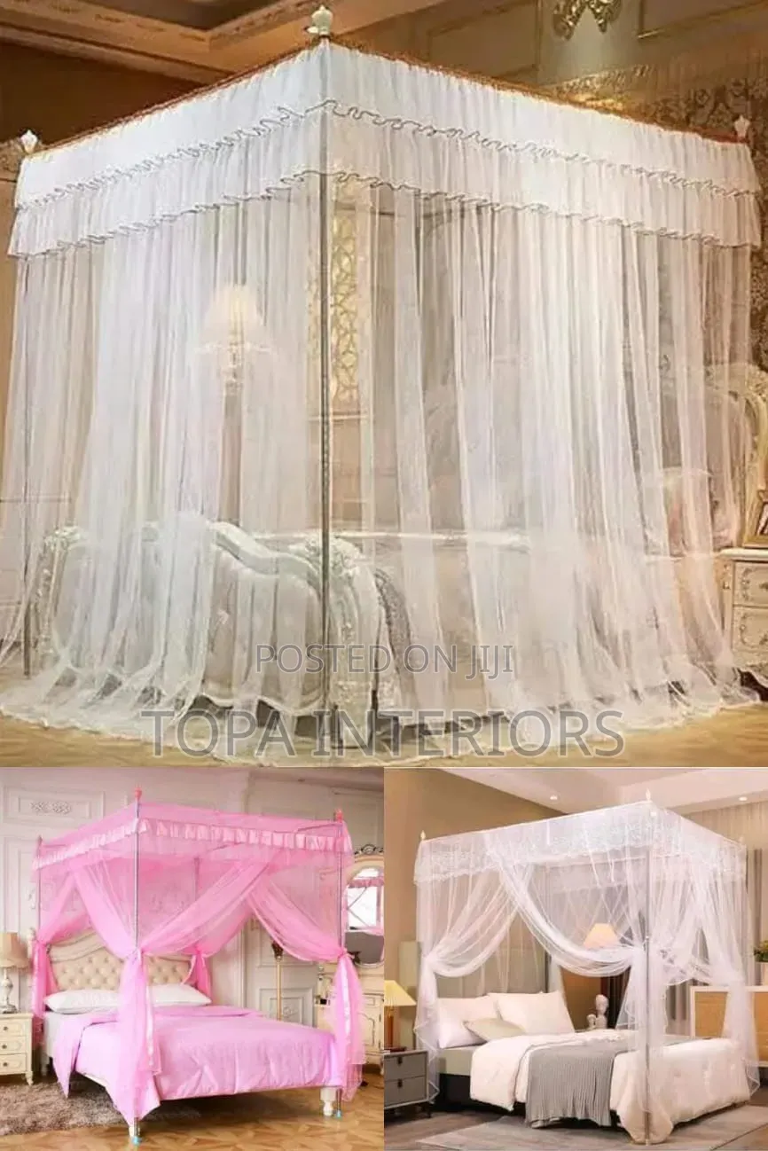 4 Stand Straight Mosquito Net Mesh Curtains