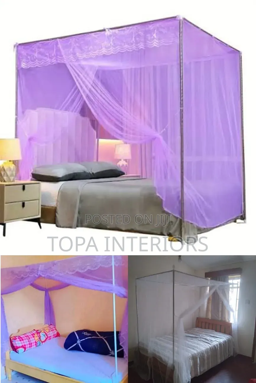 4 Stand Straight Mosquito Net Mesh Curtains