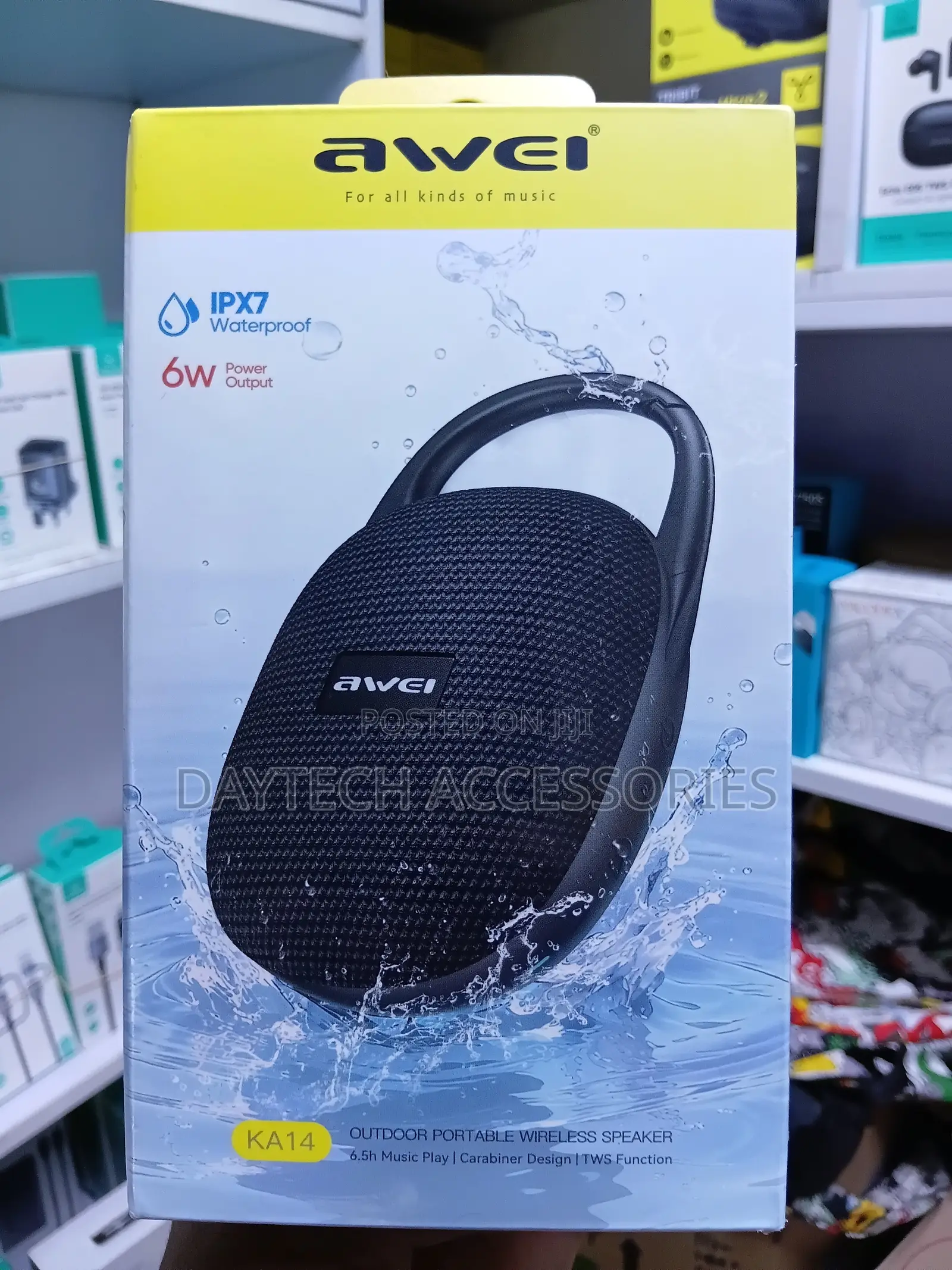 AWEI KA14 Portable Wireless Bluetooth Bass Speaker 6W