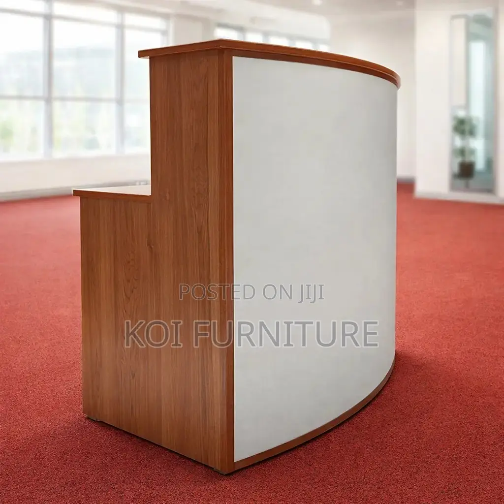 Reception Desk; 1.6 Meters Curved Front Office Reception Desk