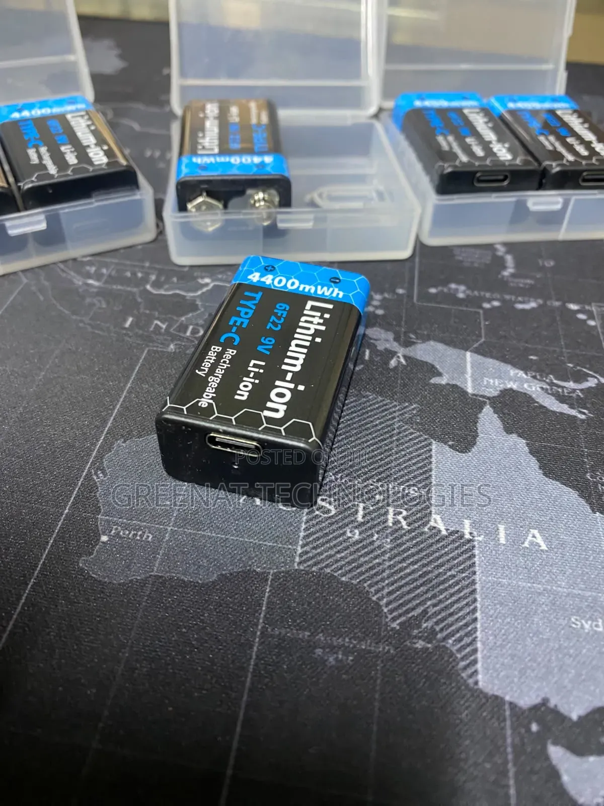 Rechargeable Battery 9V 400mAh Type C Charging
