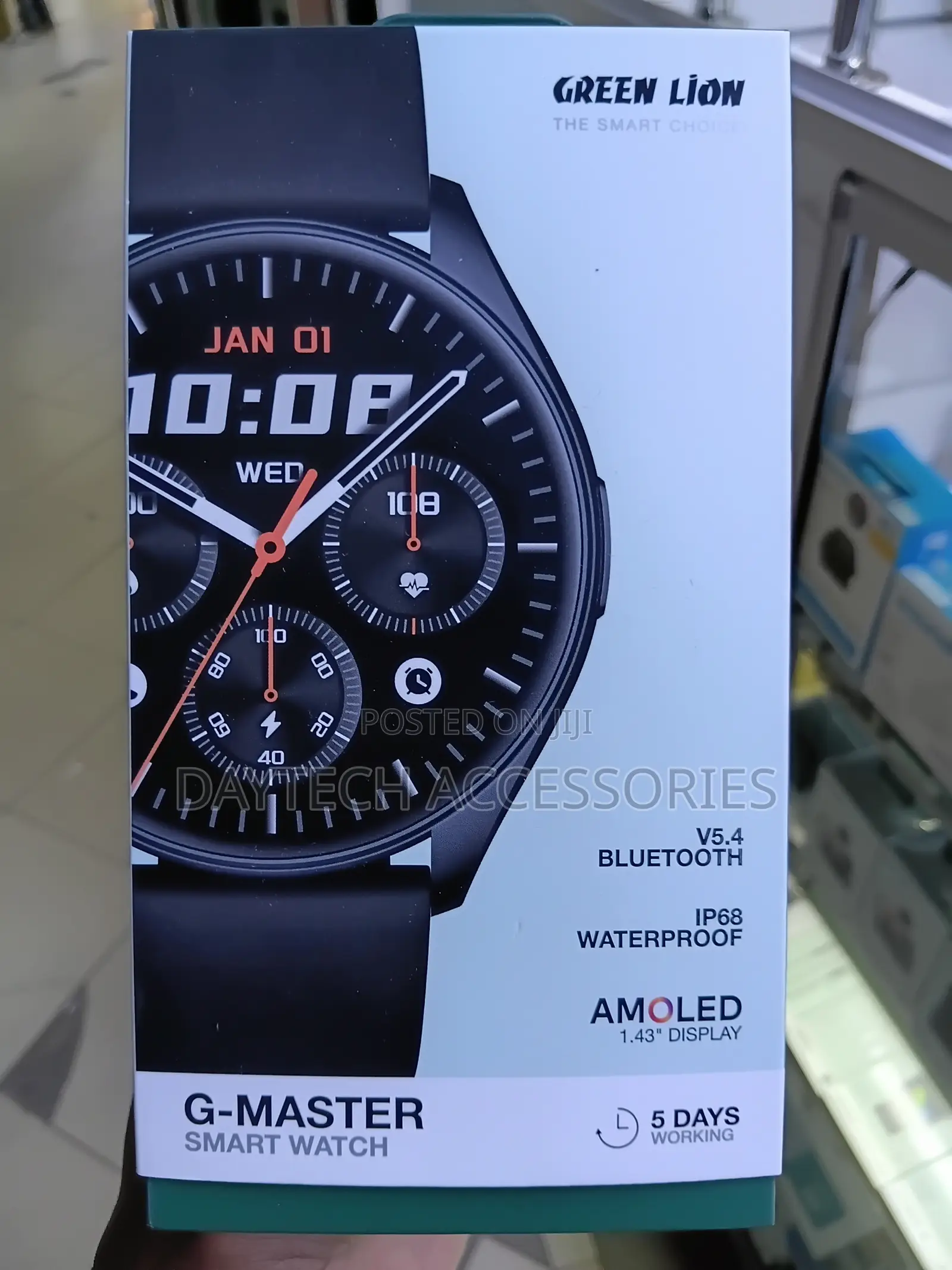 This Is a Green Lion G-Master Smart Watch.