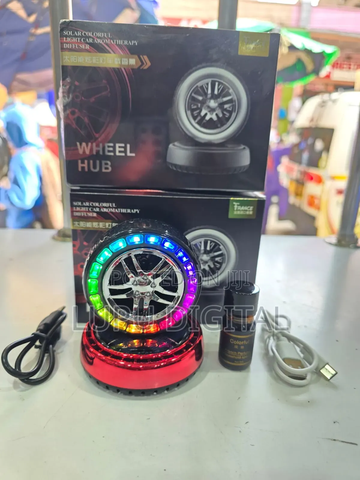 Wheel Solar Powered Aroma Diffuser (With Essential Oils) .