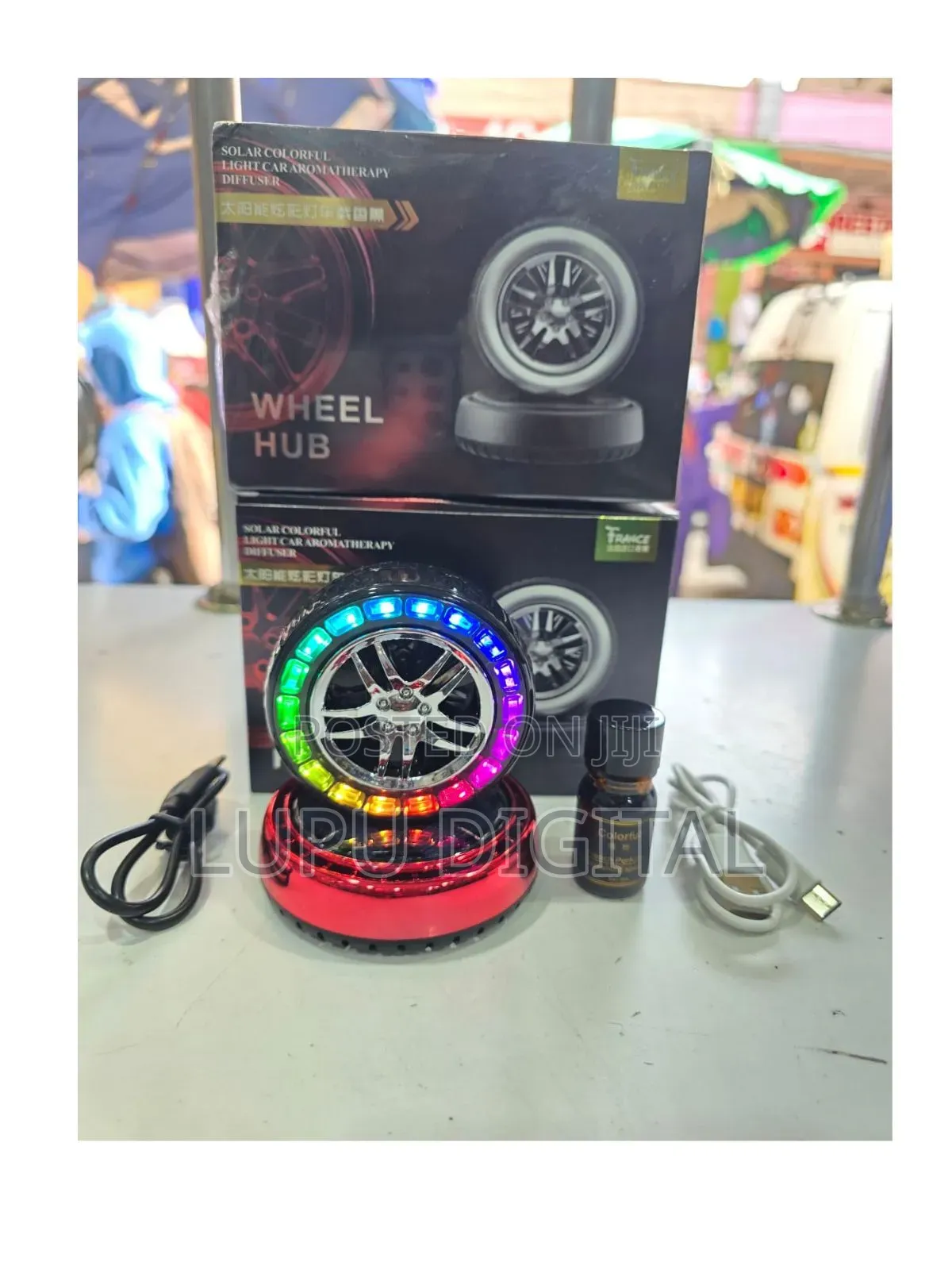 Wheel Solar Powered Aroma Diffuser (With Essential Oils) .