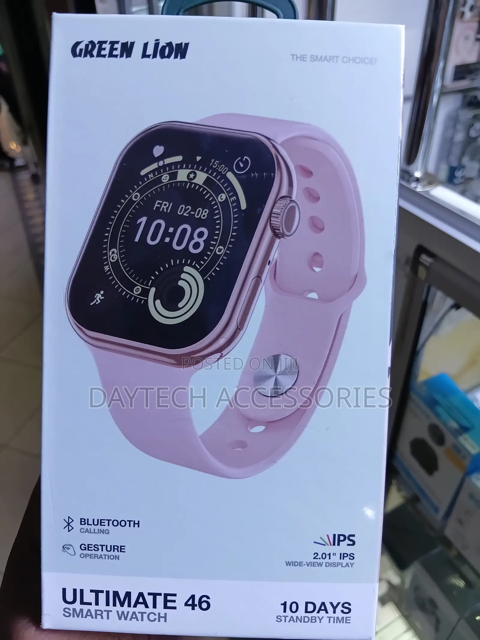 Green Lion Ultimate 46 Ladies Smart Watch in a Pink Colorway.