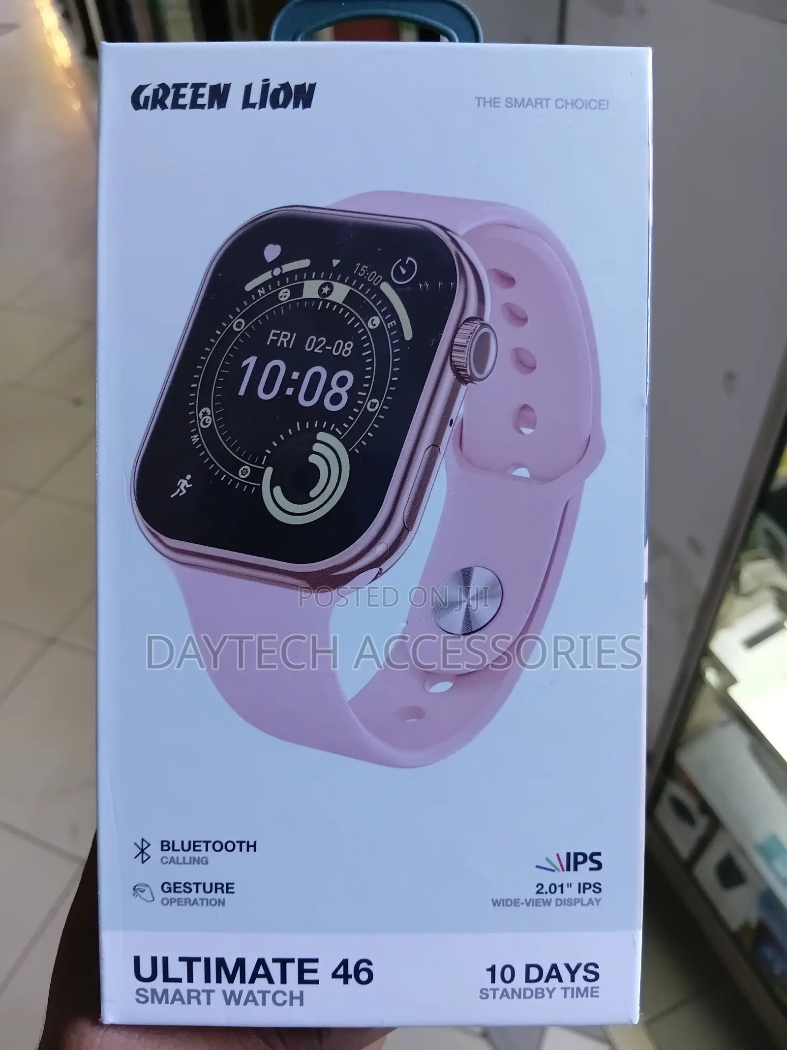 Green Lion Ultimate 46 Ladies Smart Watch in a Pink Colorway.