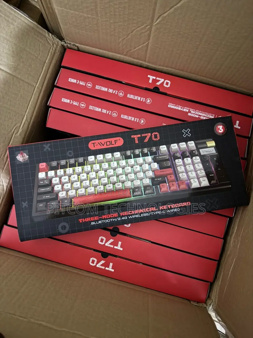 T-Wolf T70 Wireless Mechanical Keyboard
