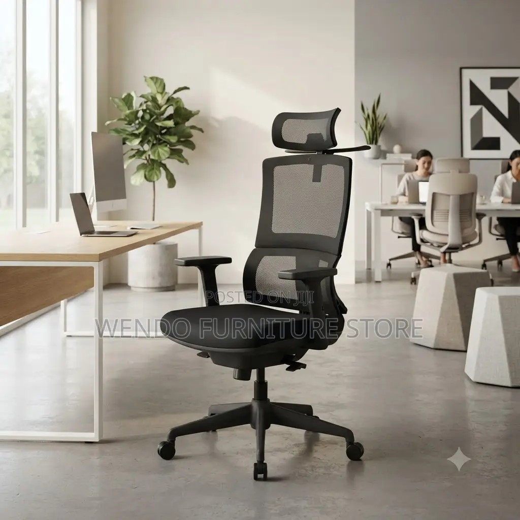 Office Chairs; Black High Back Orthopedic Purposes Chairs