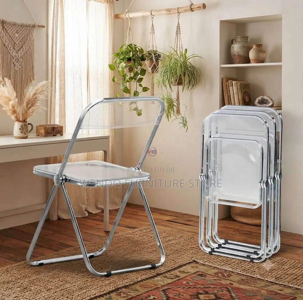Home Chairs; Foldable Clear Sled Based Home Chairs