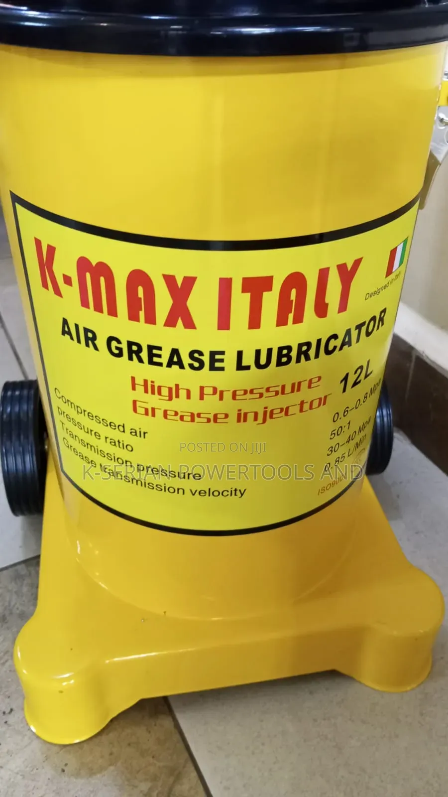 Pneumatic 12ltrs Grease Bucket/ K Max Italy Professional