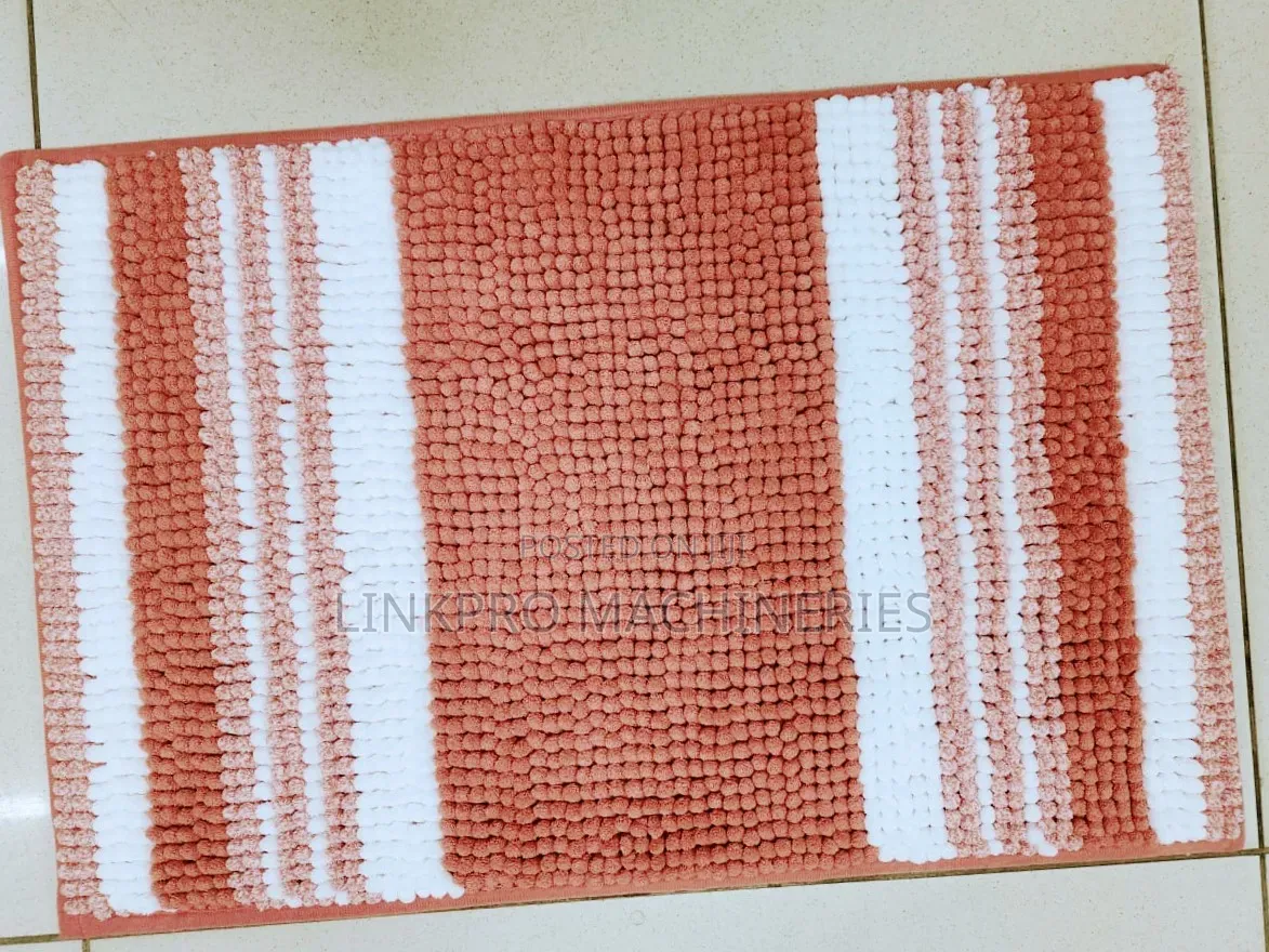 Brown Striped White Sausage Door Mat Size 40*60cm