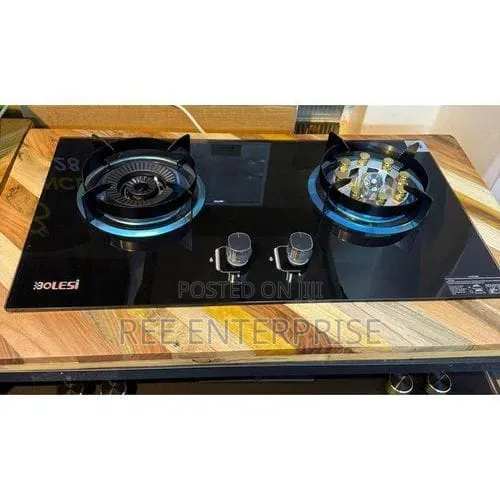 Hob 2 Burners With Sensor and Wok Burner Gas Hob