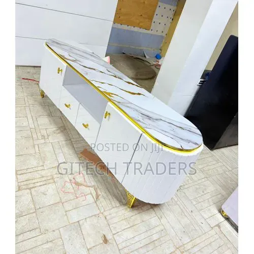 6 FTS TV Stand With Marble Sheet Top