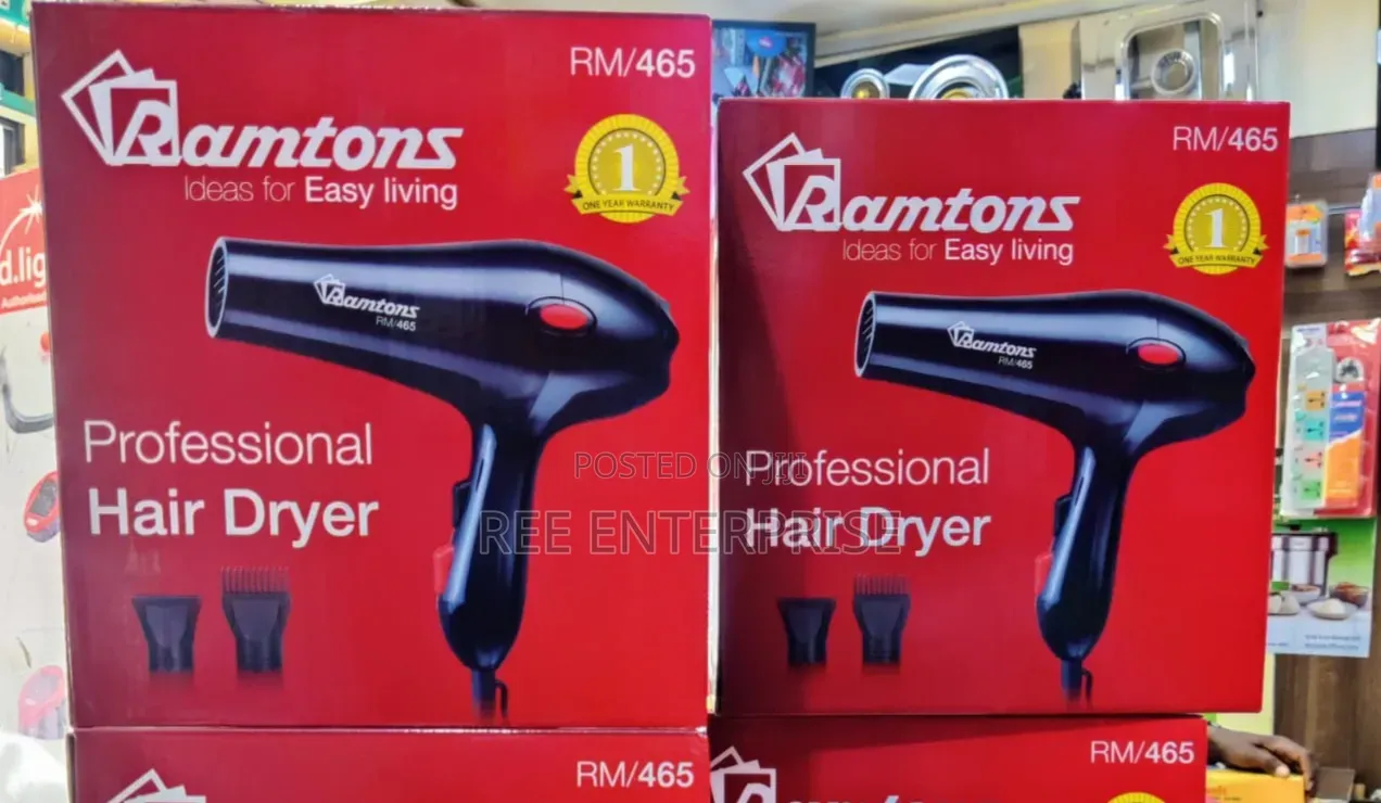 Professional Hair Dryer RM/465 1800W 2 Speed 3 Heat Setting