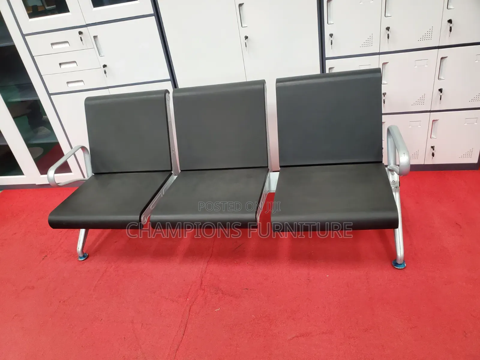 3-Seater Airport Waiting Bench