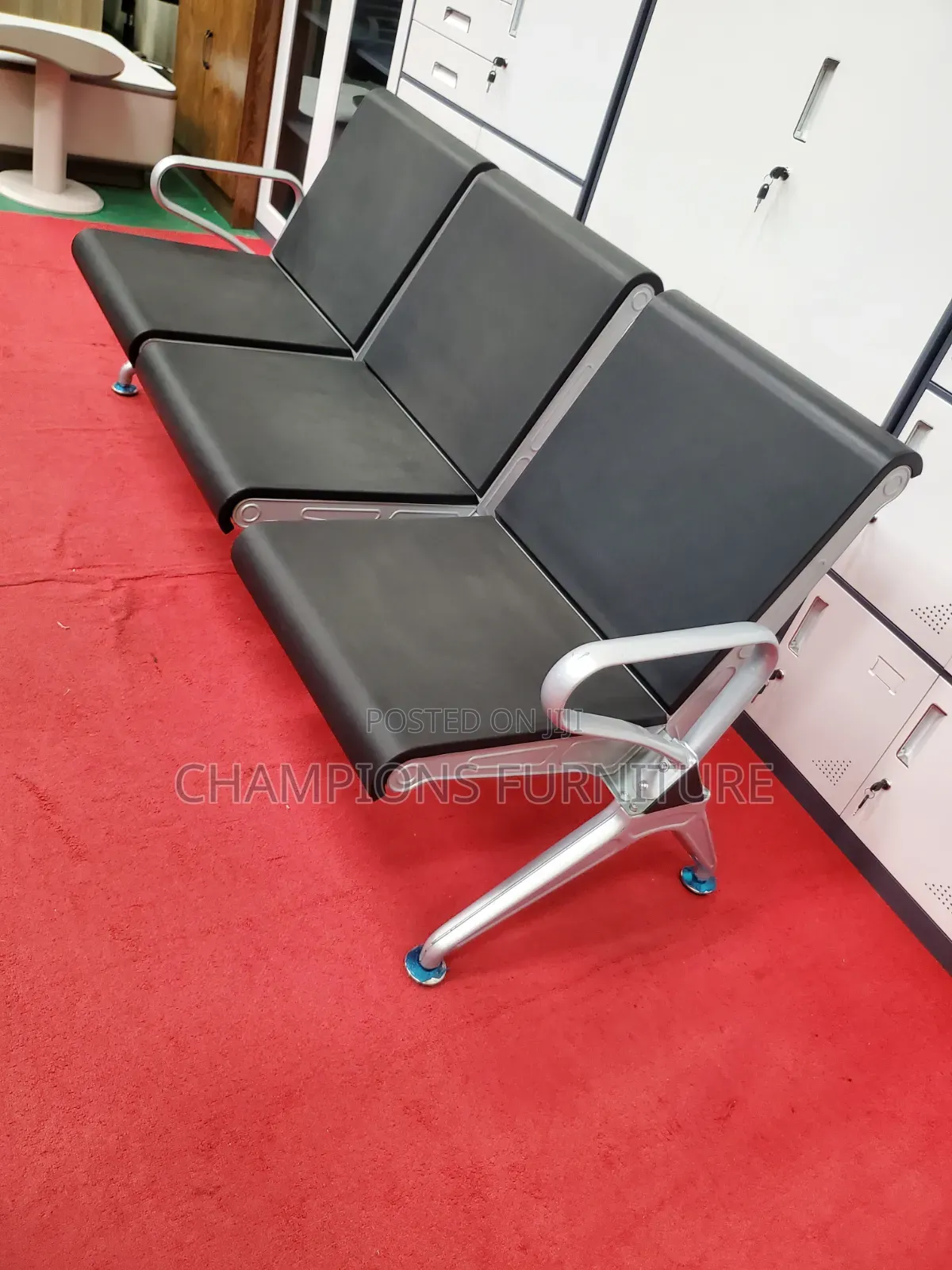 3-Seater Airport Waiting Bench