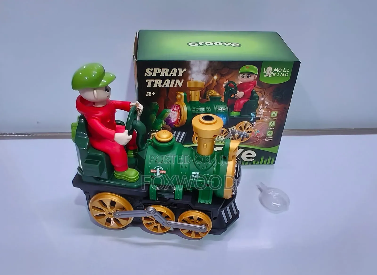 Battery-Operated Electric Train With Mist Lights
