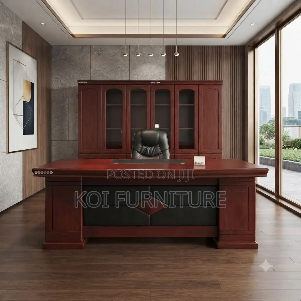 Office Desk; 1600mm Mahogany Executive Pioneers Desk