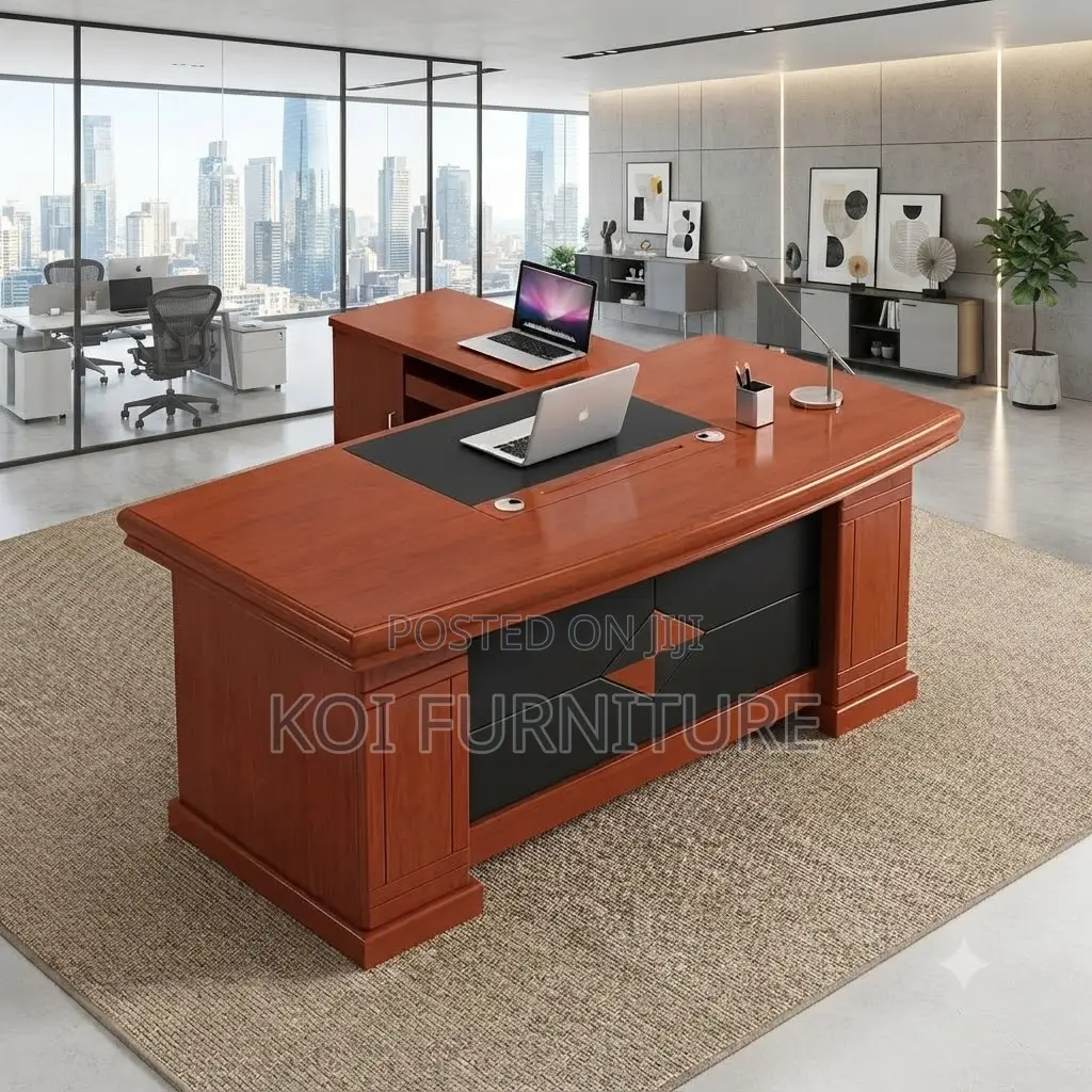 Office Desk; 1600mm Mahogany Executive Pioneers Desk