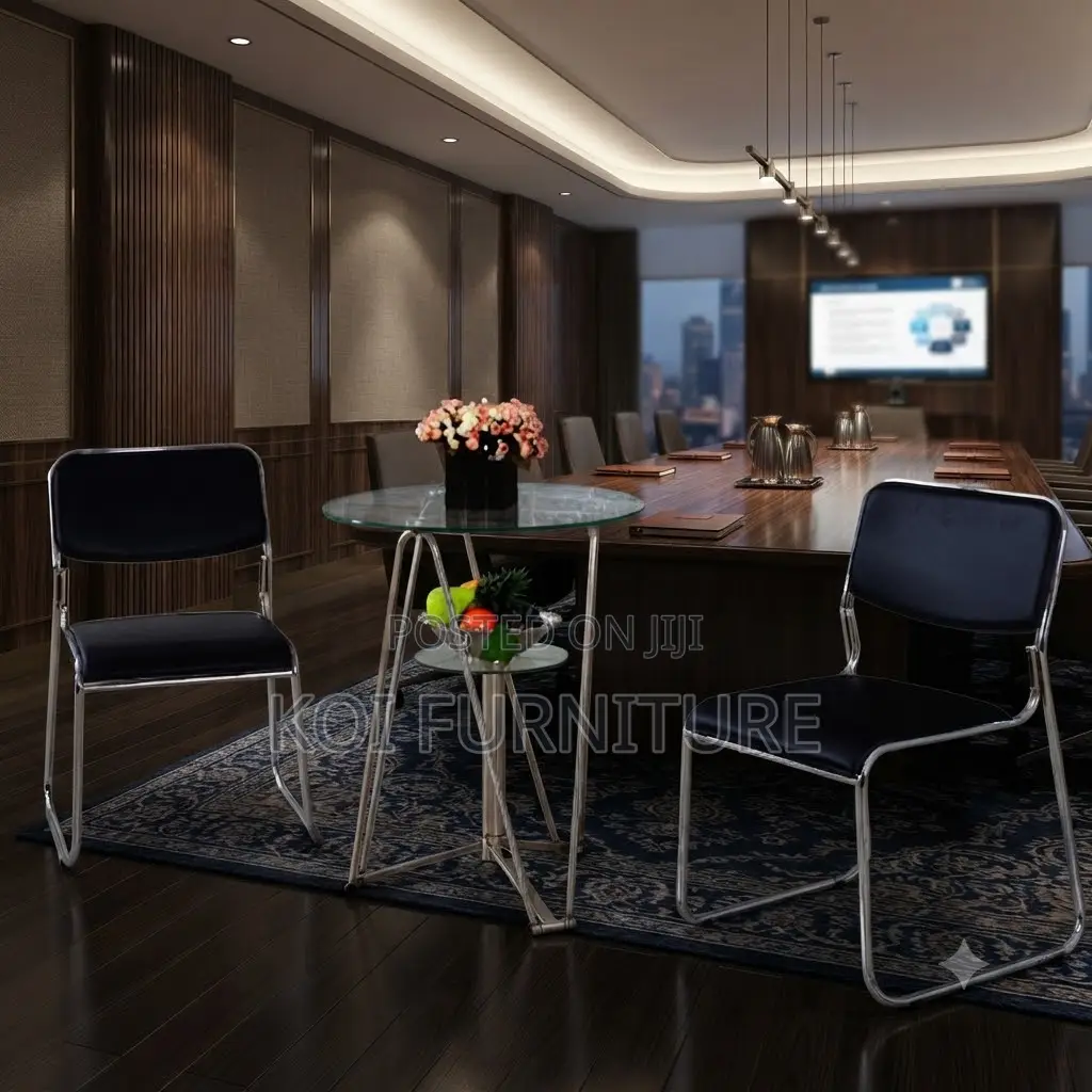 Office Chairs; Armless Black Catalina v Office Visitors Chairs