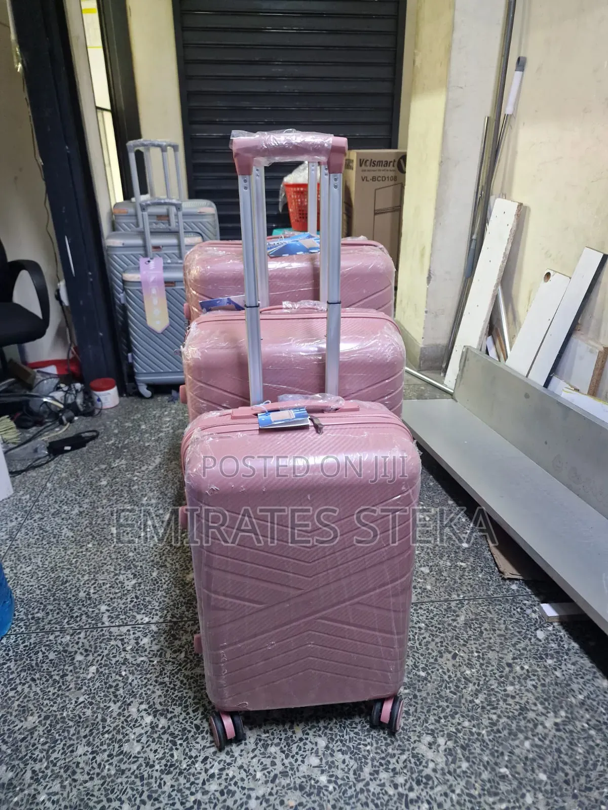 3-in-1 Unbreakable PP Rubber Suitcase Set