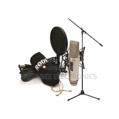 Rode NT-2A Studio Solution Bundle With Microphone Boom Stand Black