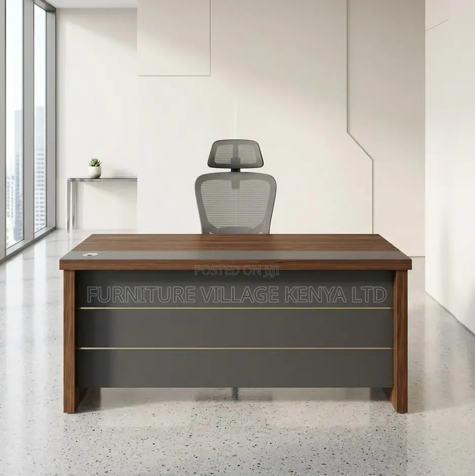 Office Desk; 1.6 M Executive Desk a Pedestal Cabinet-Storage