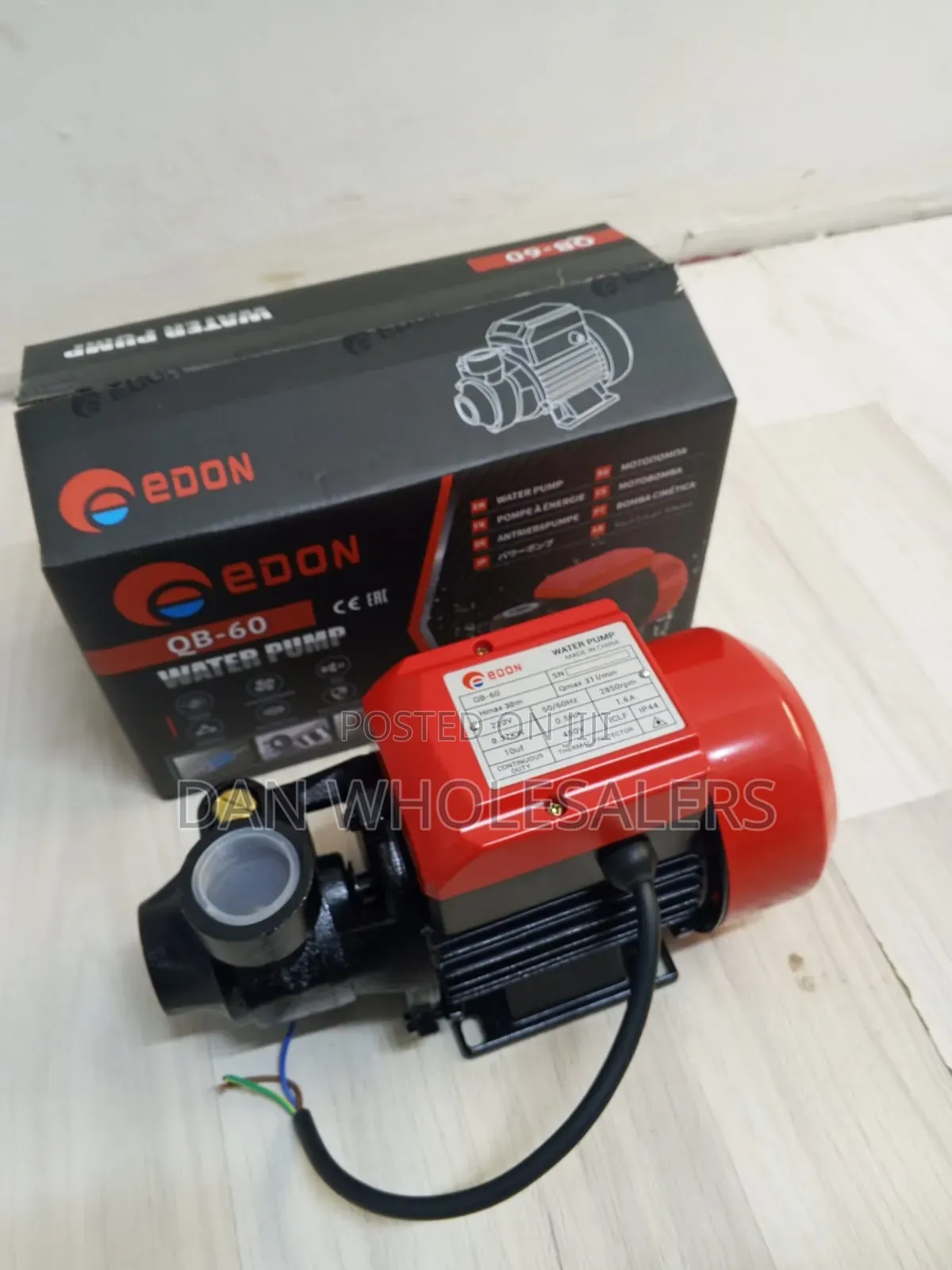 Edon 0.5HP QB-60 Electric Water Pump