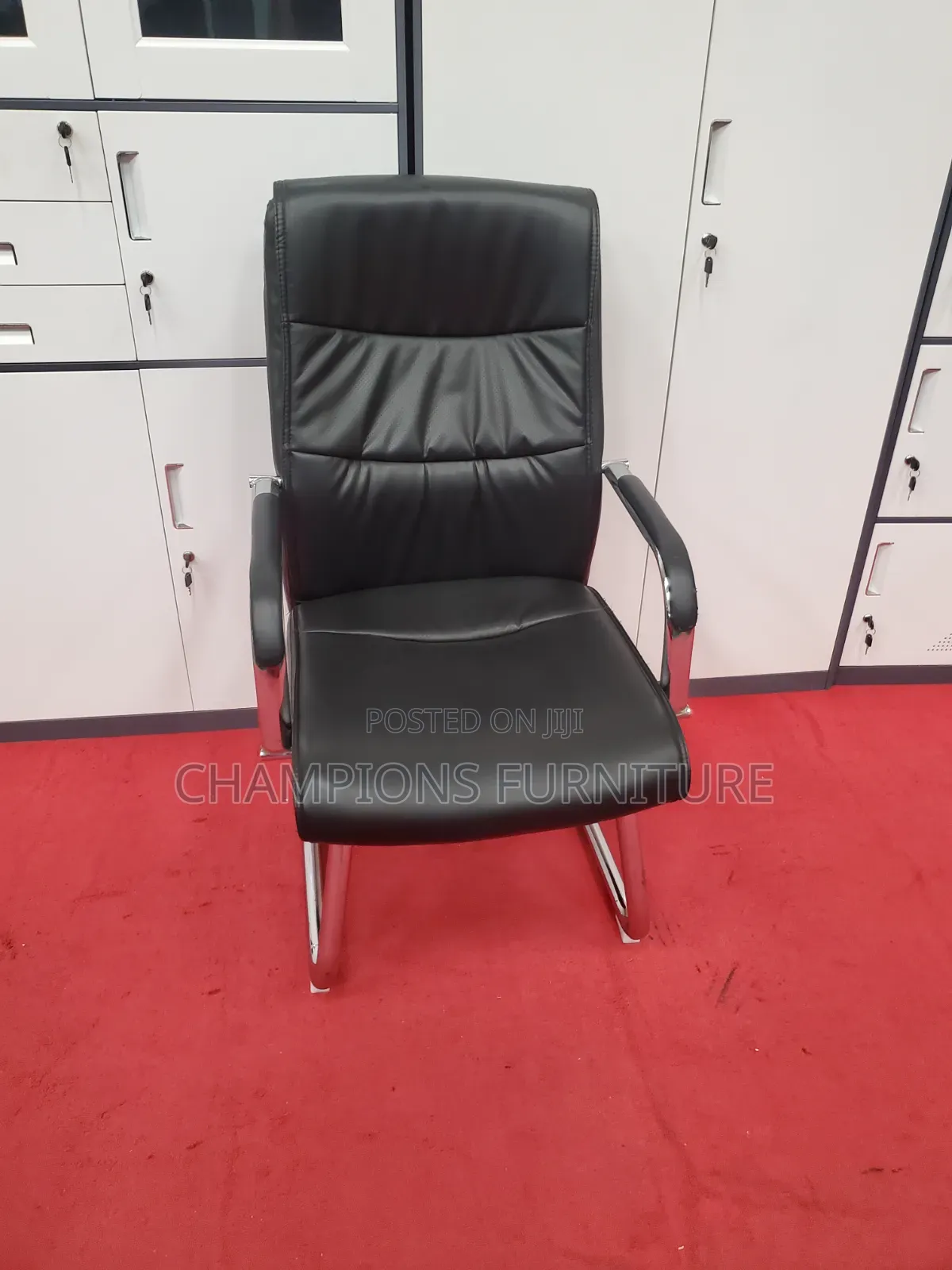 Executive Leather Cantilever Visistors/Boardroom Chair