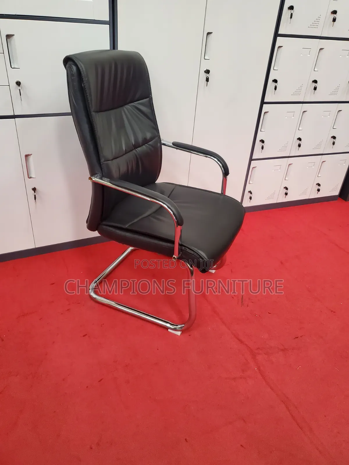 Executive Leather Cantilever Visistors/Boardroom Chair
