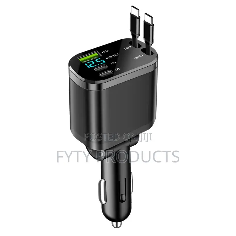 5 in 1 Retractable Car Charger