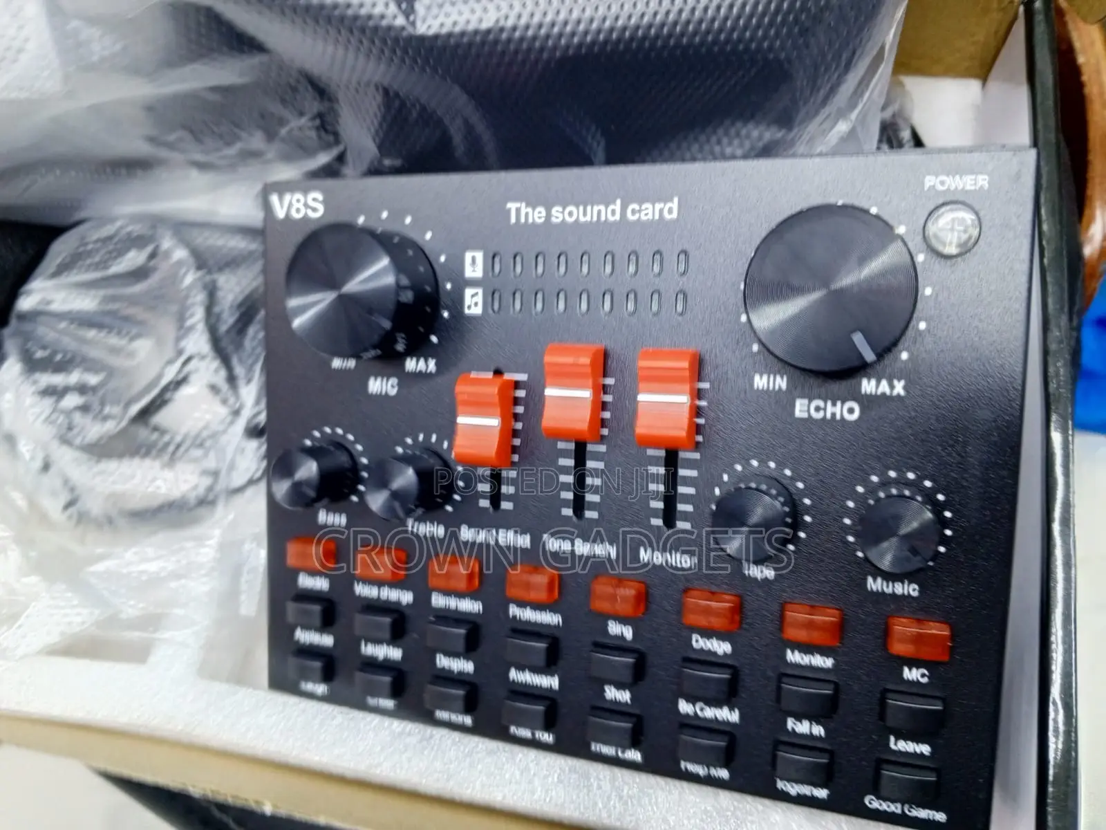 BM800 Studio Mic V8 Live Sound Card for Podcast Streaming