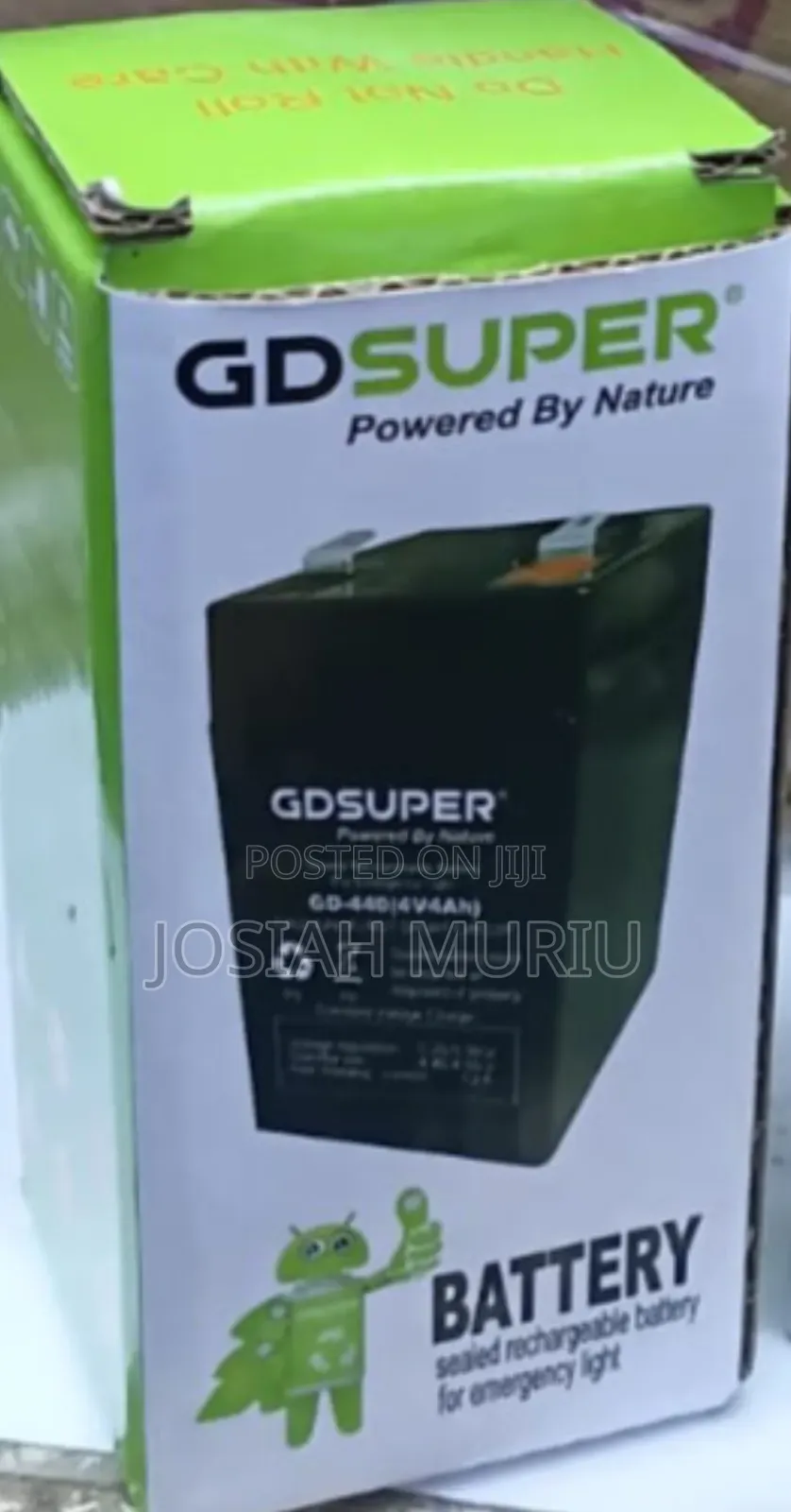 GD 6v Super Rechargeable Battery