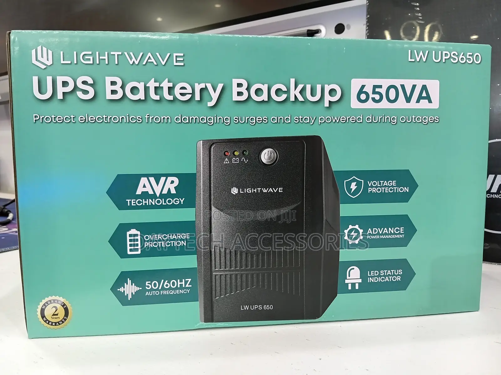 Lightwave 650va Ups 360w 3 Pin Ups Power Backup