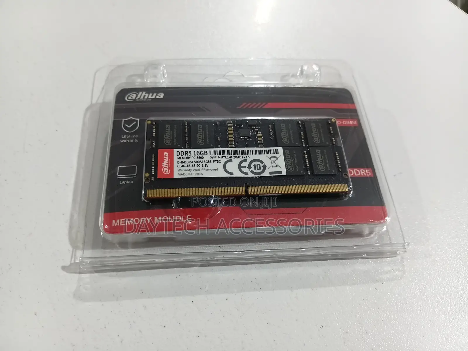 Dahua Technology 16GB DDR5 5600MHz SO-DIMM Laptop Memory Ram.