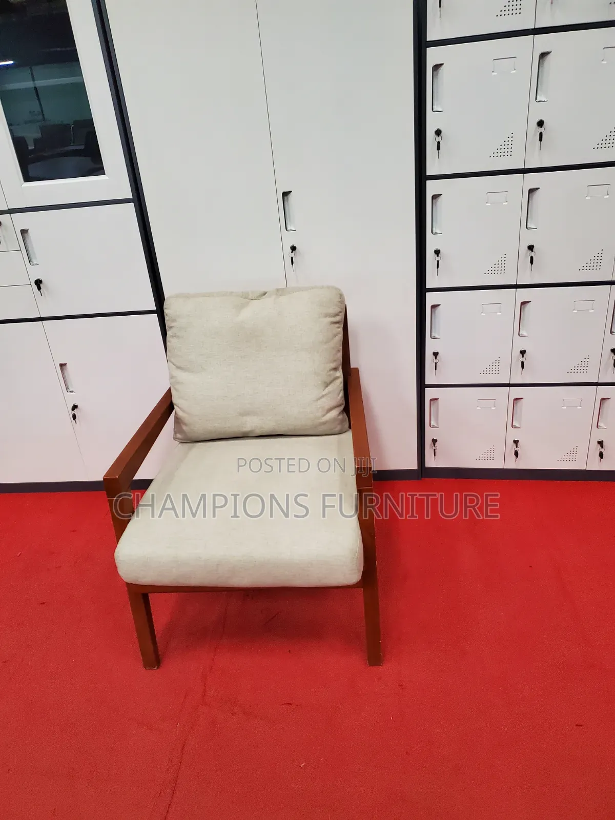 Wooden Accent Armchair
