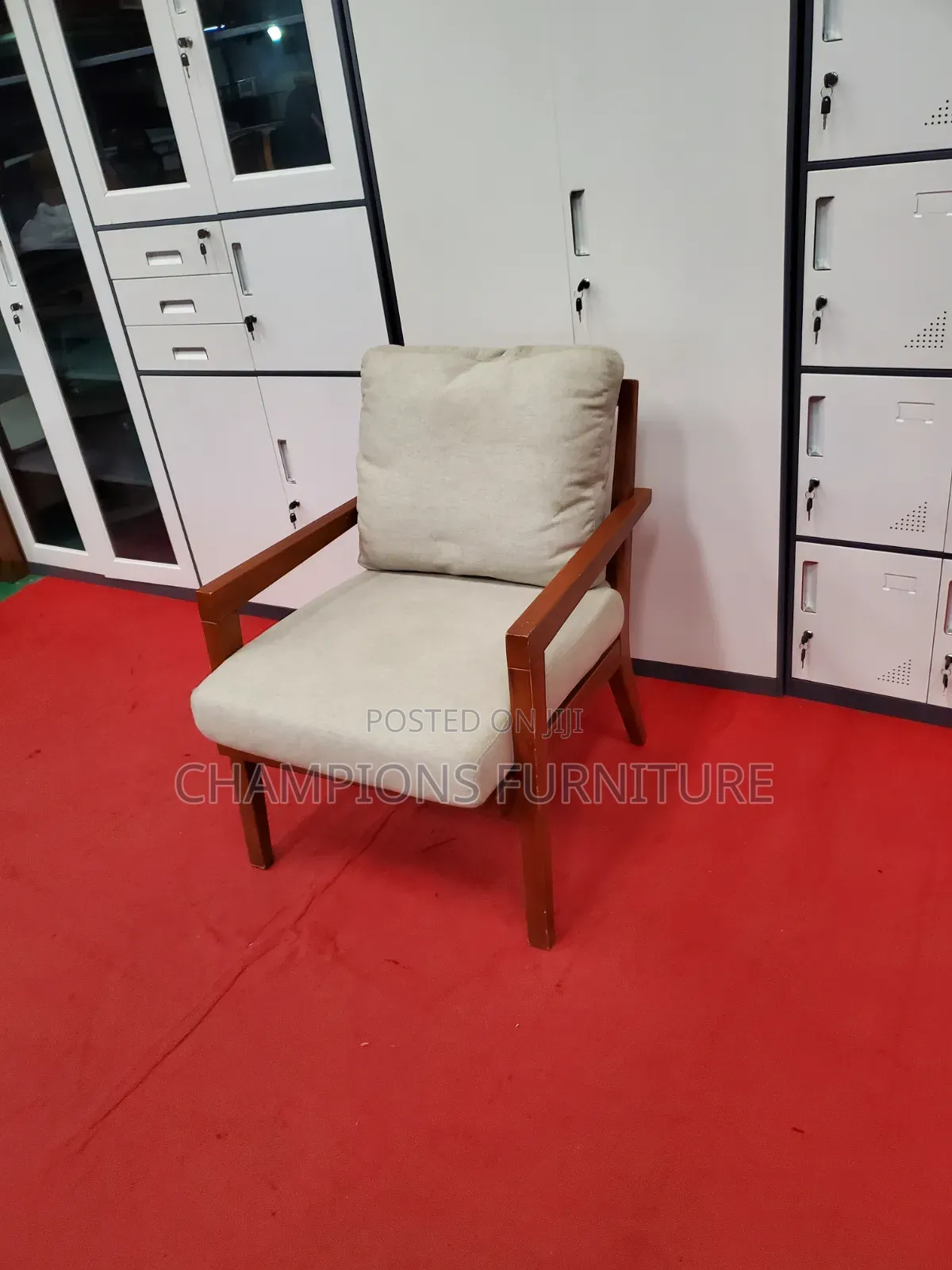 Wooden Accent Armchair