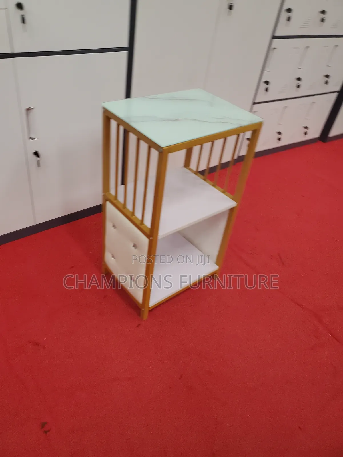 3-Tier Marble Top Accent Stand