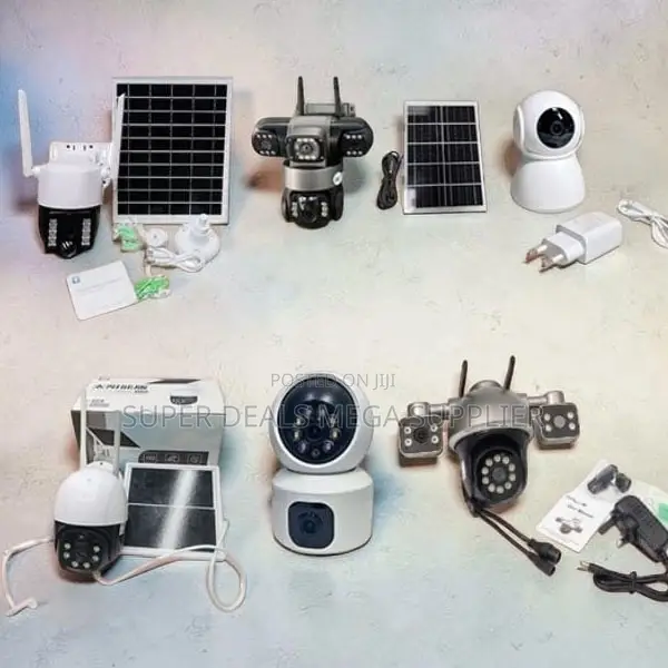 Quick Wake Up 4G Wifi Rotating Dual Triple Lens Solar Cameras