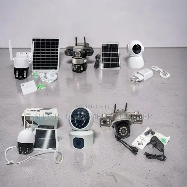 PIR Sensor Alarm 4G Wifi Rotating Dual Triple Lens Solar Cameras
