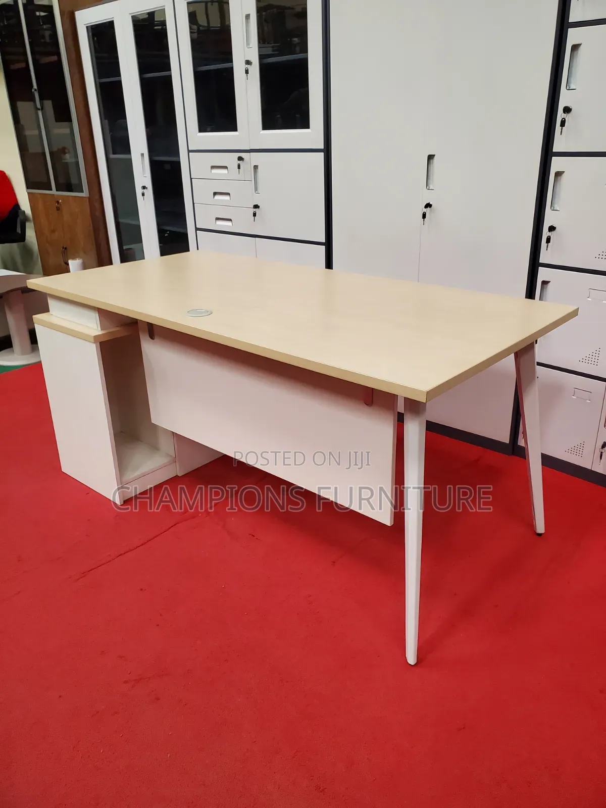 1.6M Light Toned Executive Office Desk
