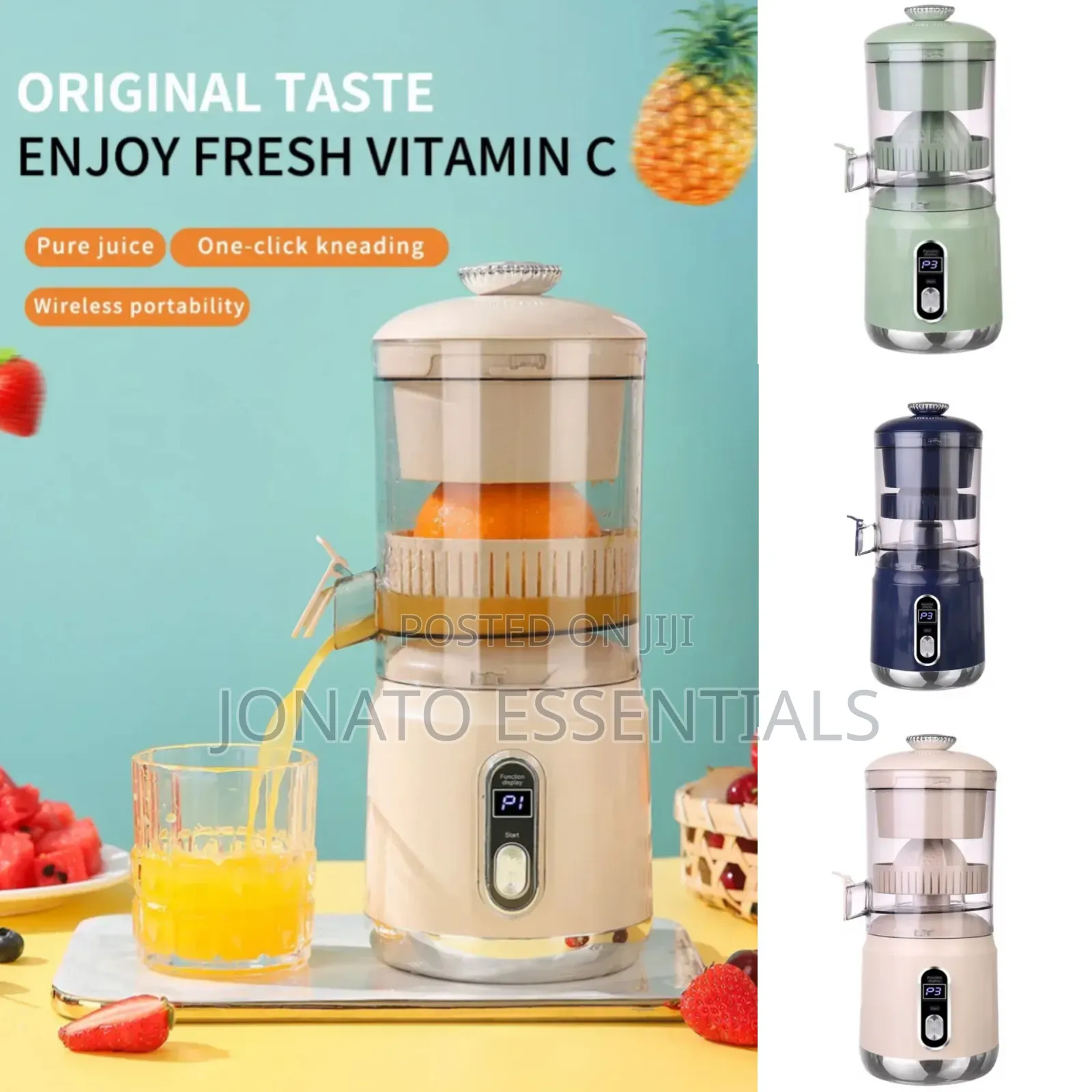 Electric Citrus Juicer Automatic Portable Orange Lemon Squeezer