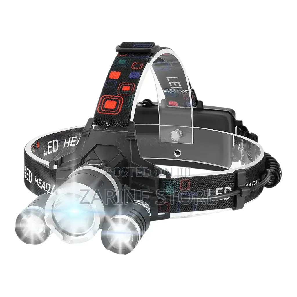 Rechargeable Headlamp Torch With 2 Rechargeable Battery