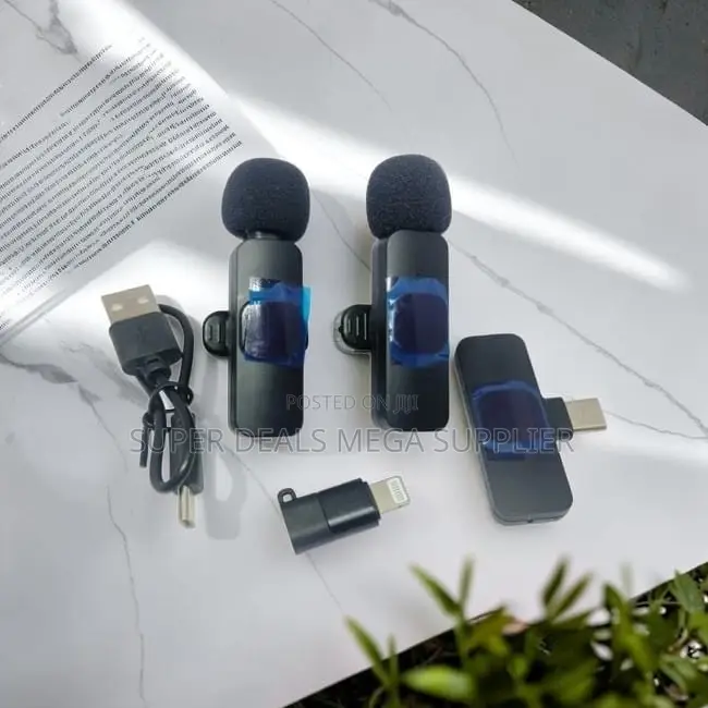 Easy Setup Mini Lapel Lavalier Dual Wireless Microphone