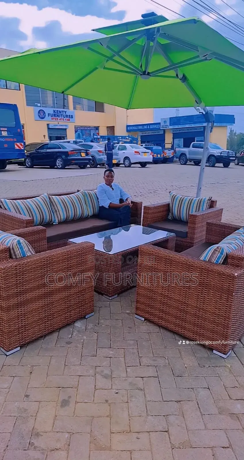 7 Seater Rattan Outdoor Set 3 2 1 1 Plus Table