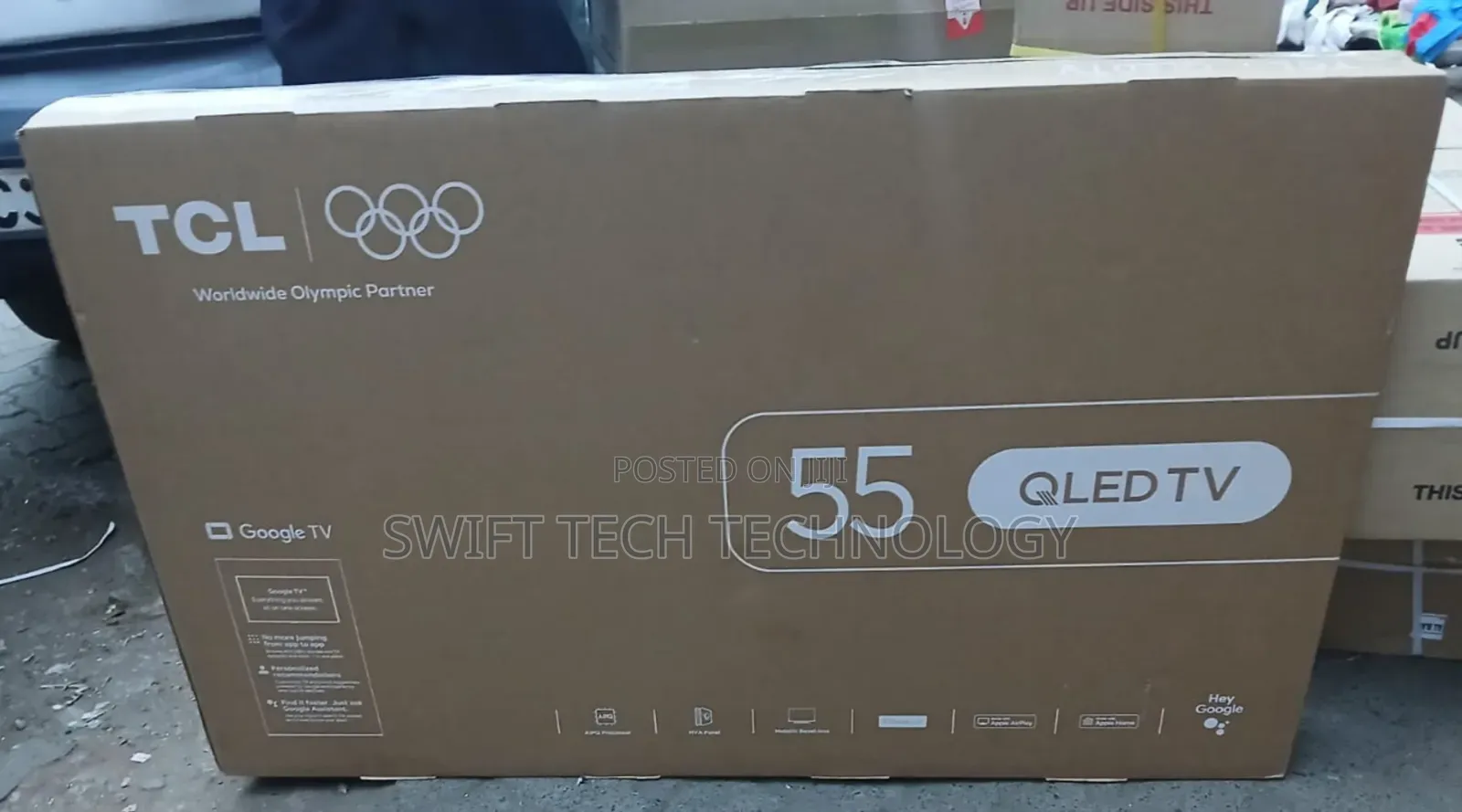 TCL 55t6d 55-Inch Qled Uhd Smart Google TV, Hdr10+, Dolby Vision
